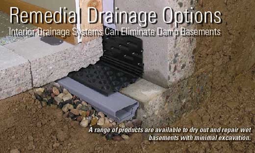 Remedial Drainage Options Interior Systems Can Eliminate Remedial Drainage Options Interior Systems Can Eliminate Damp Bats