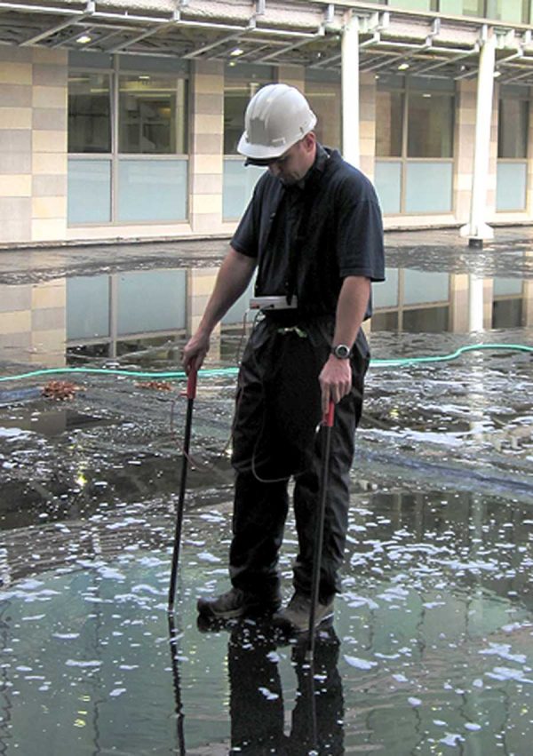 Electronic Leak Detection High vs. Low Voltage | WATERPROOF! Magazine