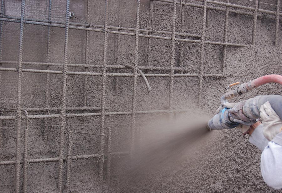 Water Barriers to Withstand Shotcrete